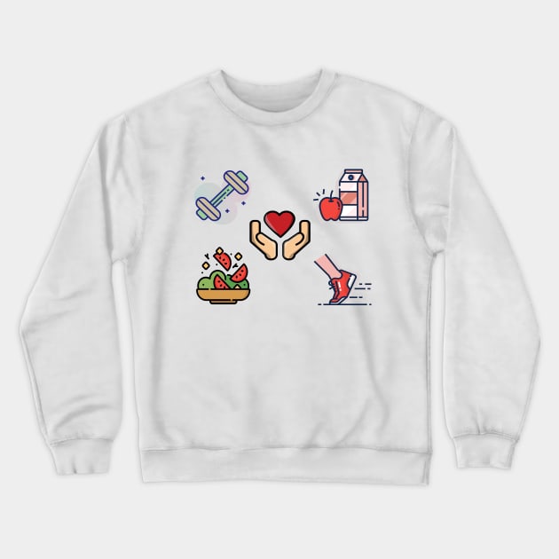 healthy lovin Crewneck Sweatshirt by Jakesmile